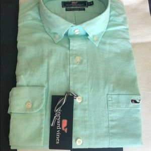 Dress shirt color is Marina